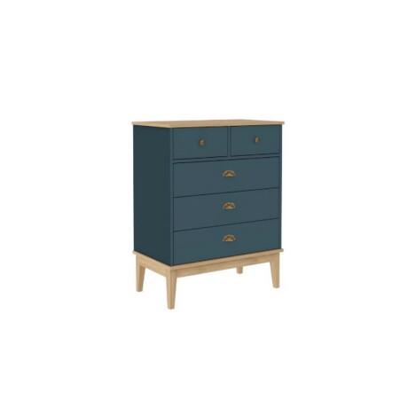 COMODA COLONIAL 70 X 90X 41 MIEL/AZUL PETRÓLEO COMODA COLONIAL 70 X 90X 41 MIEL/AZUL PETRÓLEO