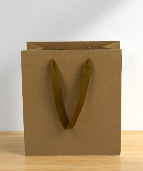Bolsa cartulina eco 18x10x20 cm MADERA