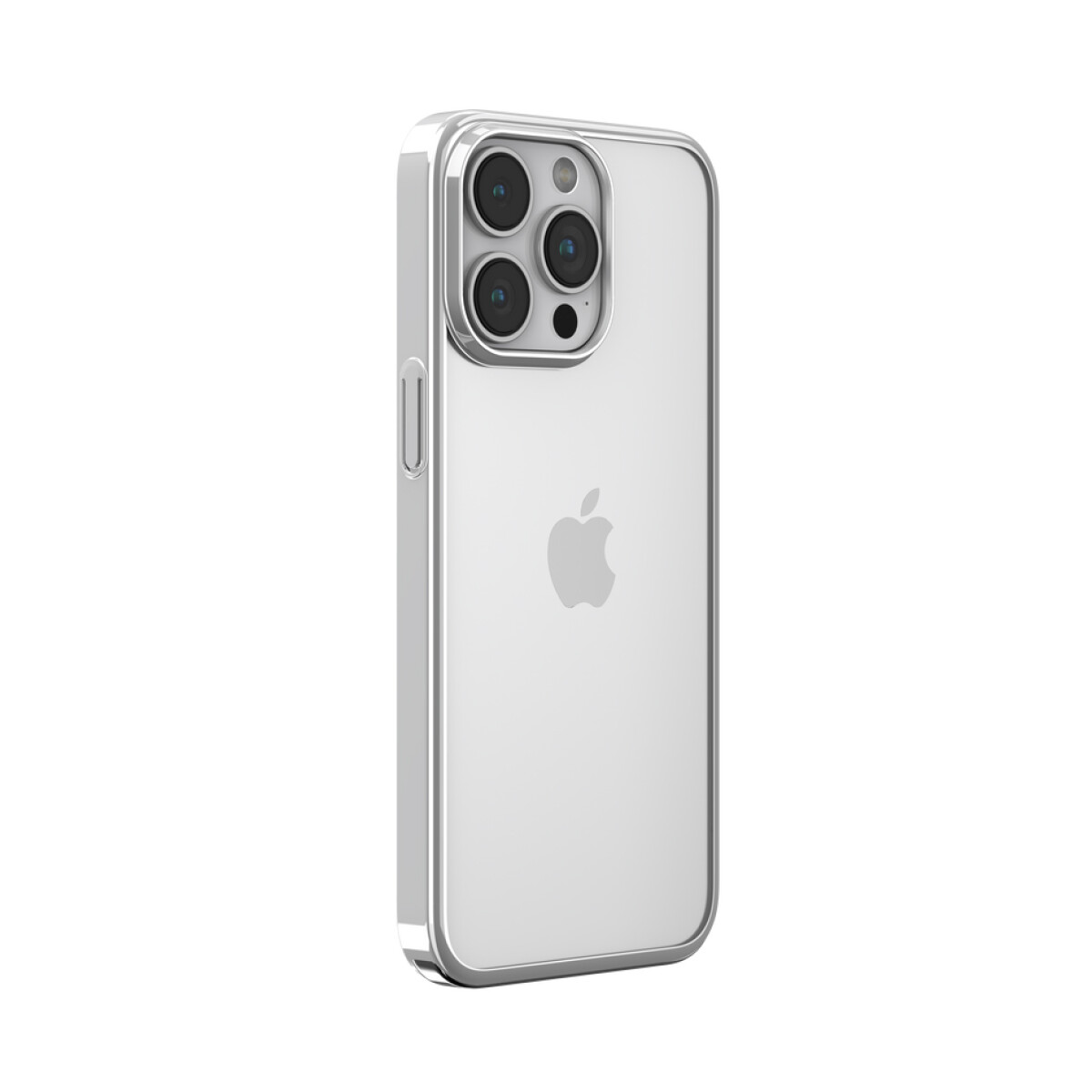 Protector Case c/ Borde Glimmer Series para iPhone 15 Pro Max Silver