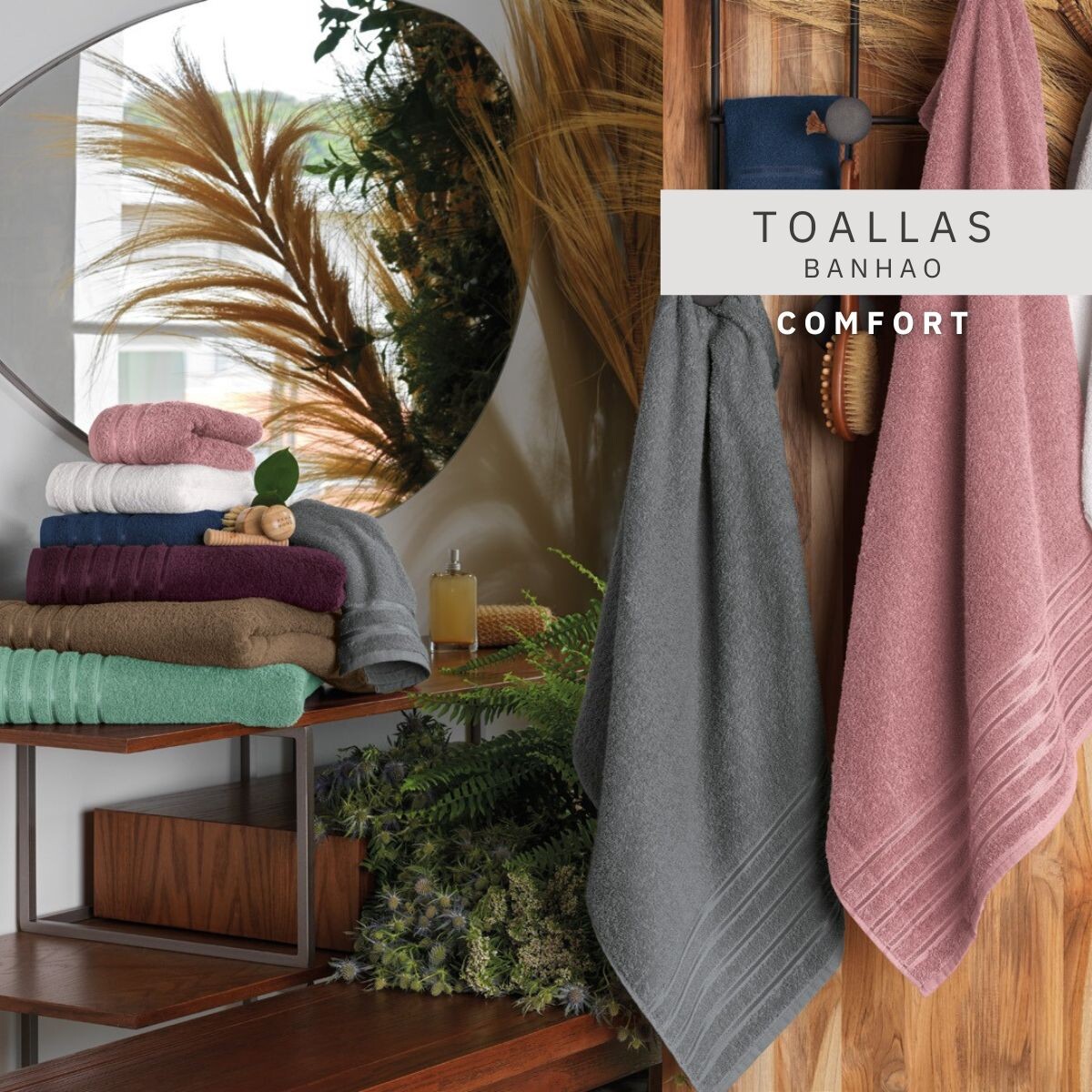 TOALLA DE BAÑO 90X150 - GRIS 