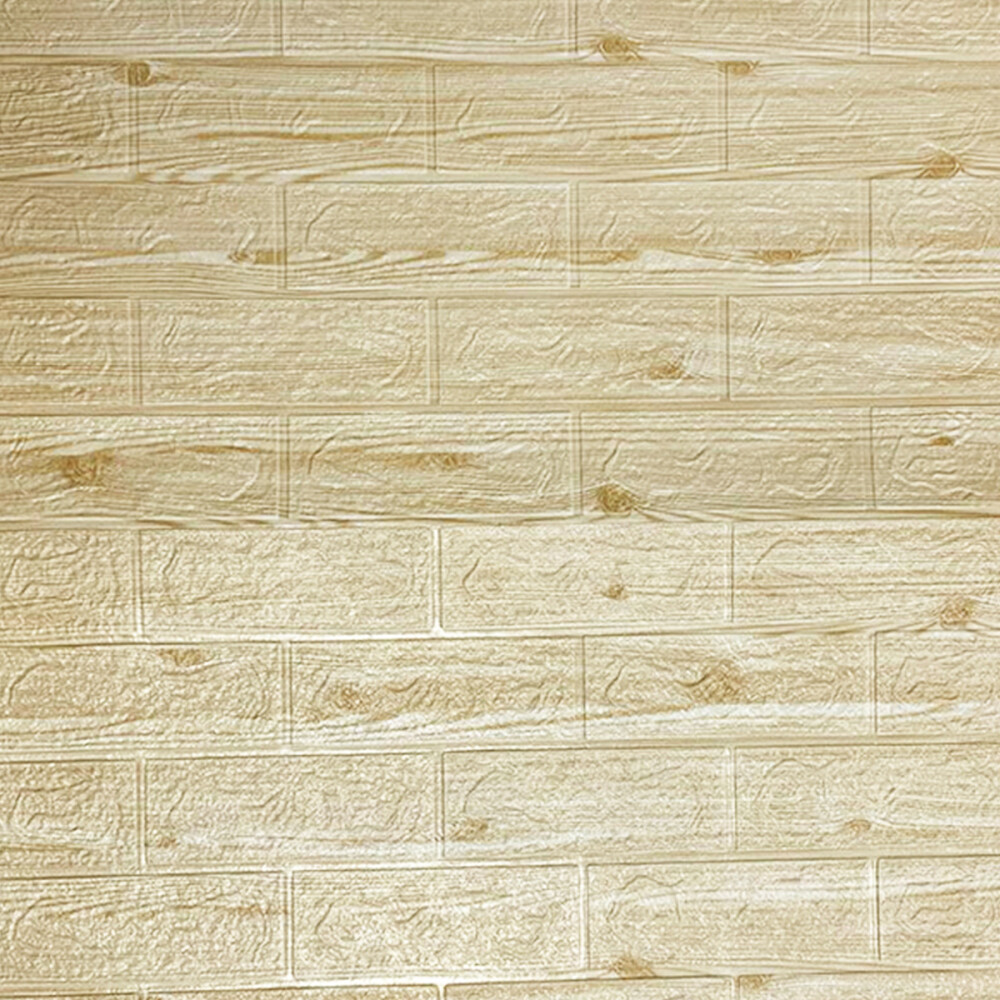 Panel Revestimiento Placa Pared Autoadhesiva Pack x50 Madera clara