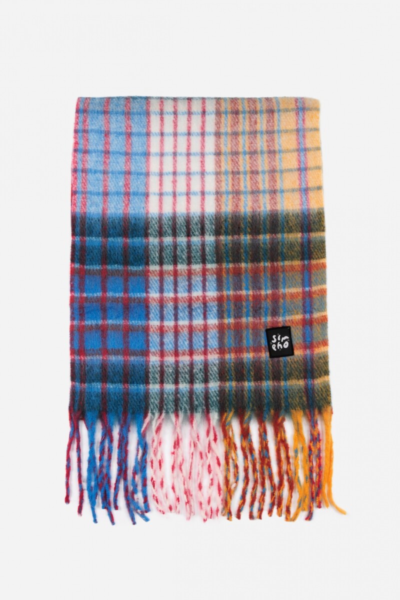 Bufanda cuadrillé multicolor