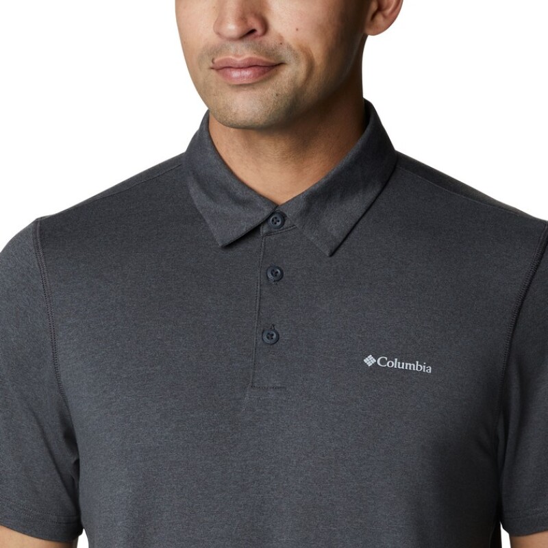 Tech Trail Polo Hombre BLACK FAWN / SHARK HEATHER