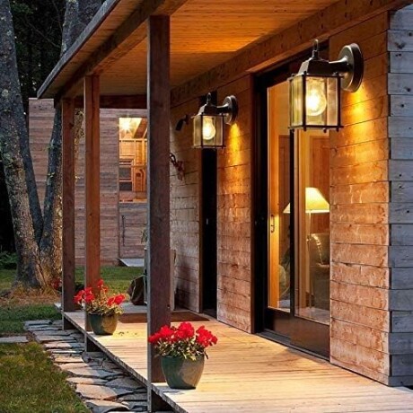 Aplique Farol Vintage Exterior/ Interior Pared Vidrio Negro Aplique Farol Vintage Exterior/ Interior Pared Vidrio Negro