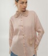 Camisa Onda Crochet Sea Rosa