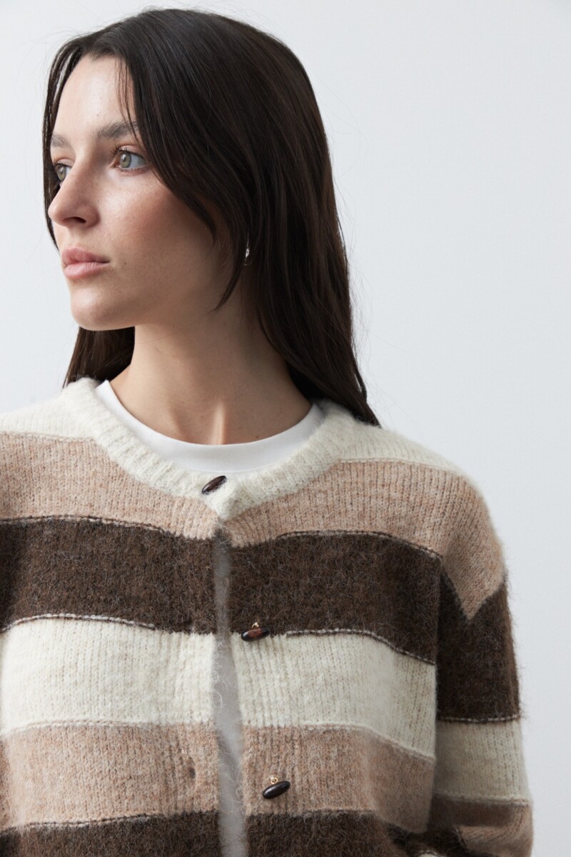 CARDIGAN FROST Chocolate