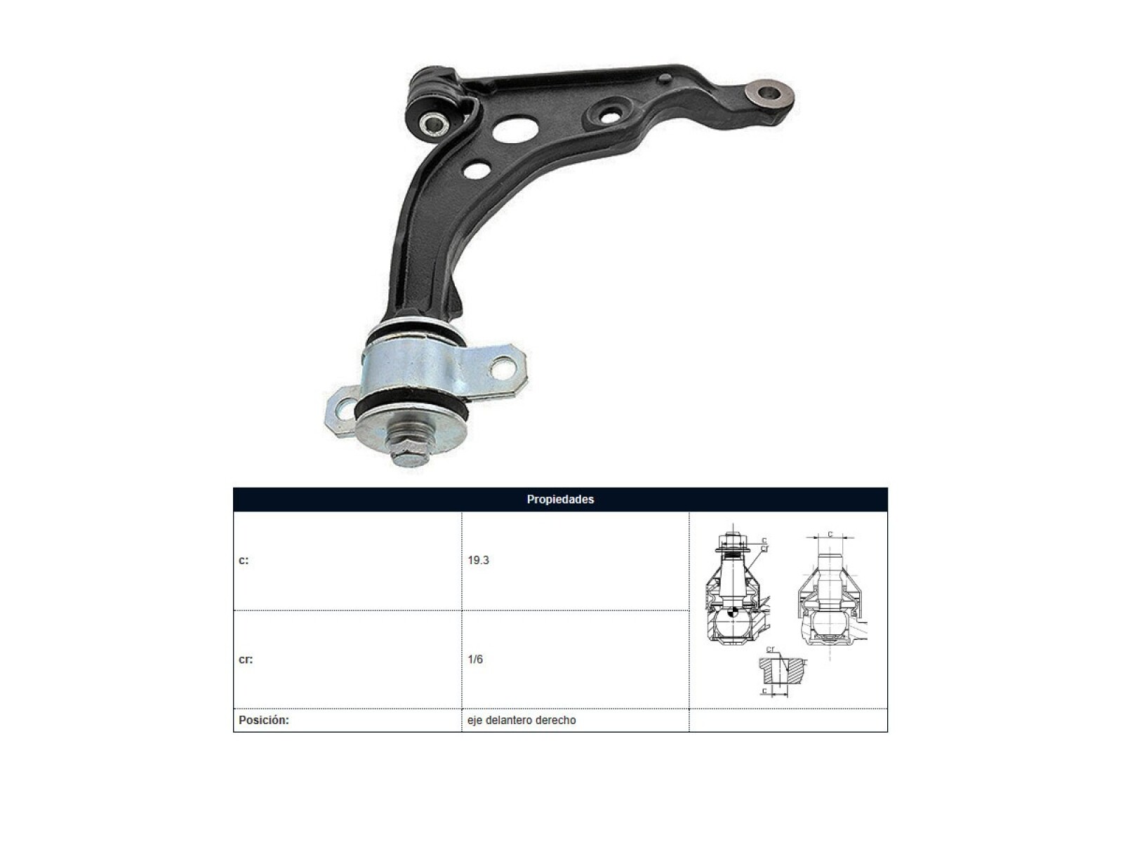 Parilla De Suspension Delantera Fiat Ducato, Peug Boxer 94-25 Der 