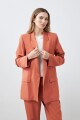 Blazer de lyocell lacre