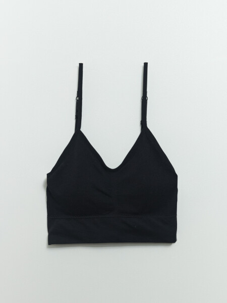 Top ancho microfibra Negro