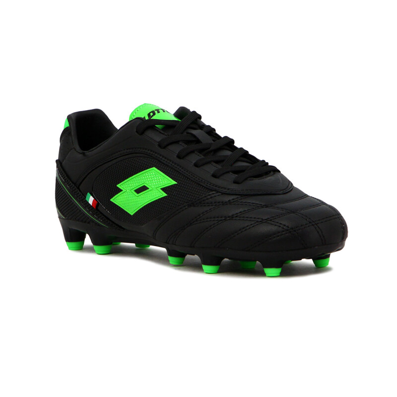 Lotto Milan MD Futbol Men BLK/GRN Negro-Verde