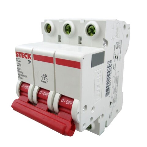 DISYUNTOR DIN 3X 20 A 06 KA STECK DISYUNTOR DIN 3X 20 A 06 KA STECK