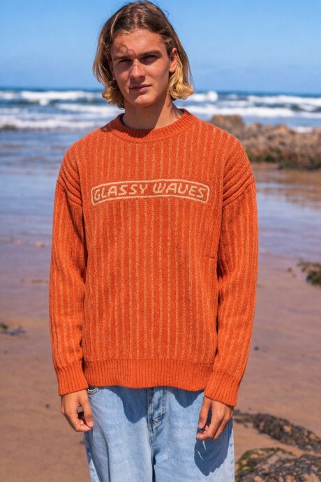 Buzo Tejido Barrel / Naranja U