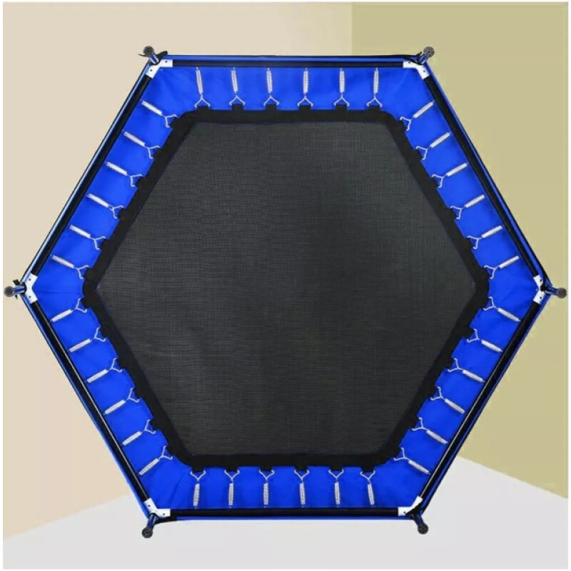 Cama Elástica Infantil Con Red De Seguridad 140 X130cm Azul