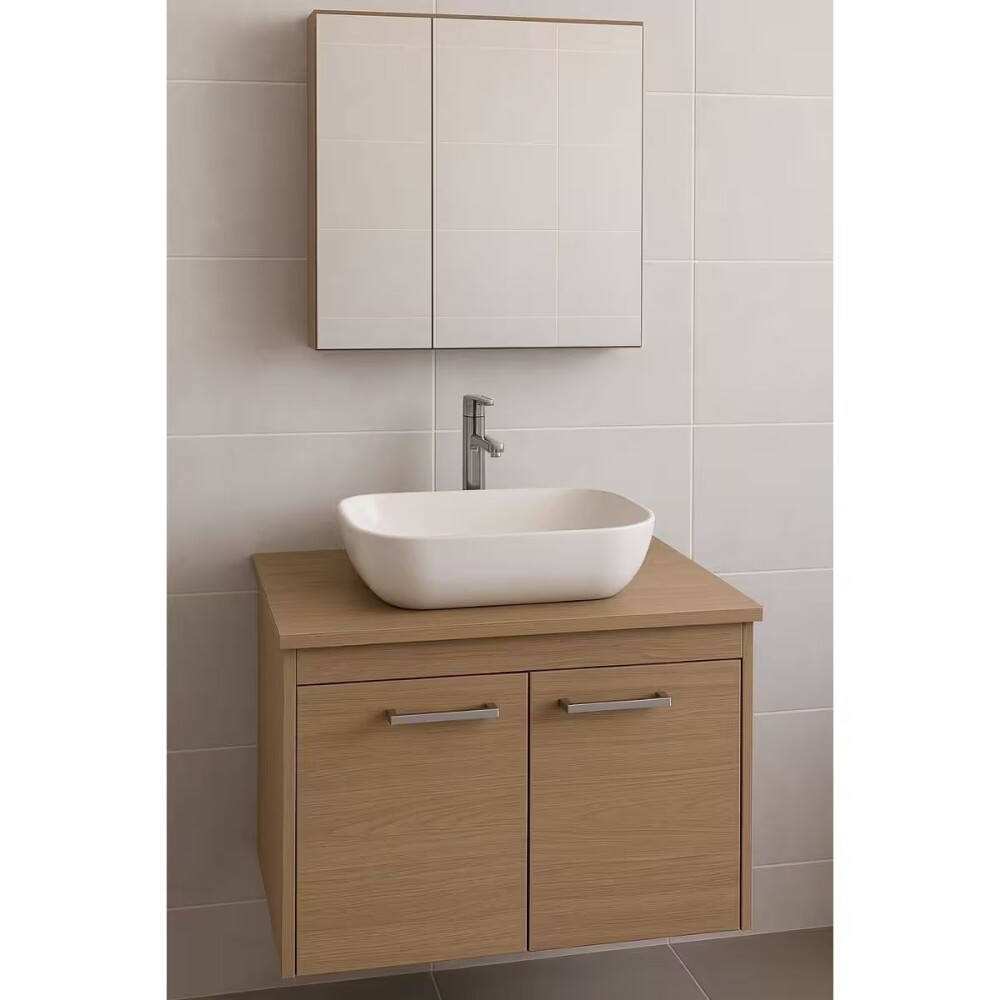 Bacha de apoyo rectangular 46x36x13 cm Blanca Brillante DMC Bacha De Apoyo Rectangular 46x36x13 Cm Blanca Brillante Dmc