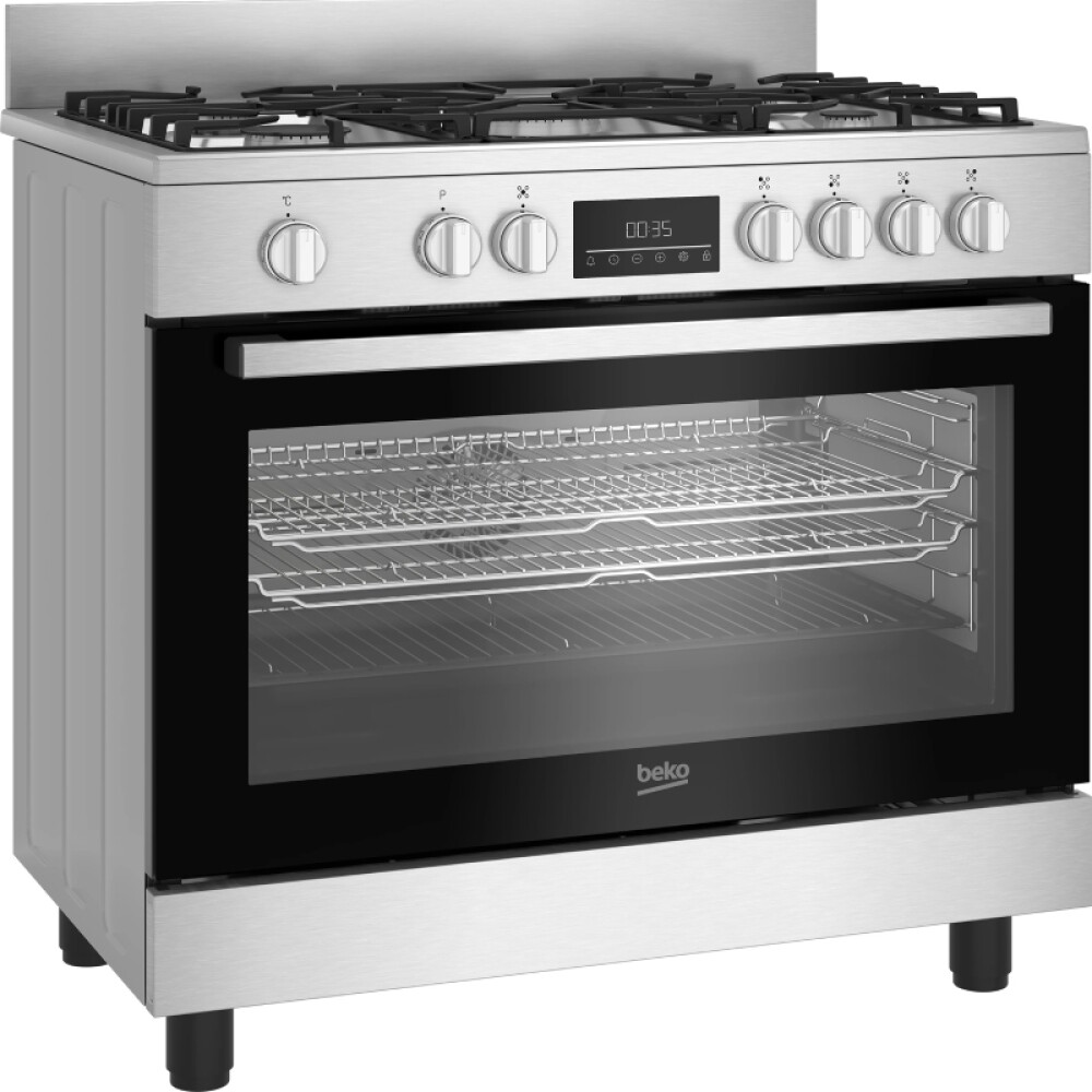 COCINA INOX 4 GAS HORNO 56 LTS. ELECTRICO-ENCENDIDO acero inoxidable