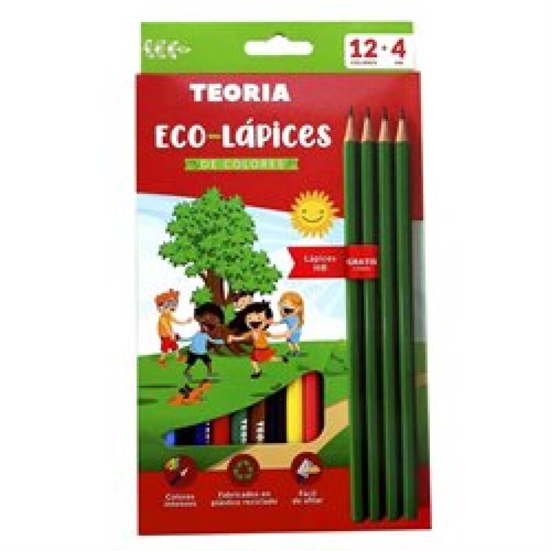 Lápices De Colores Teoría+ x12 Con 4 Grafito De Regalo #Lápices De Colores Teoría+ x 12 Con 4 Grafito De Regalo