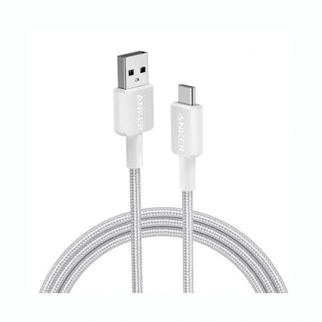 Cable ANKER USB-A A USB-C Braided Longitud 91CM - White Cable ANKER USB-A A USB-C Braided Longitud 91CM - White