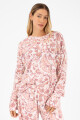 Pijama celina all over Rosado