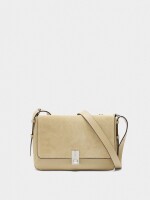 Bolso Bandolera Con Piel amarillo