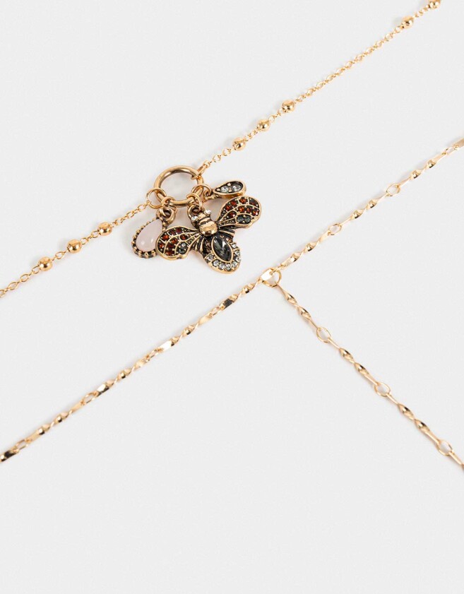 Collares Largos Multi dijes Collar Largo Multi Dijes - Dorado