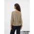 VMLEILANI NEW LS V-NECK PULLOVER REP Silver Mink