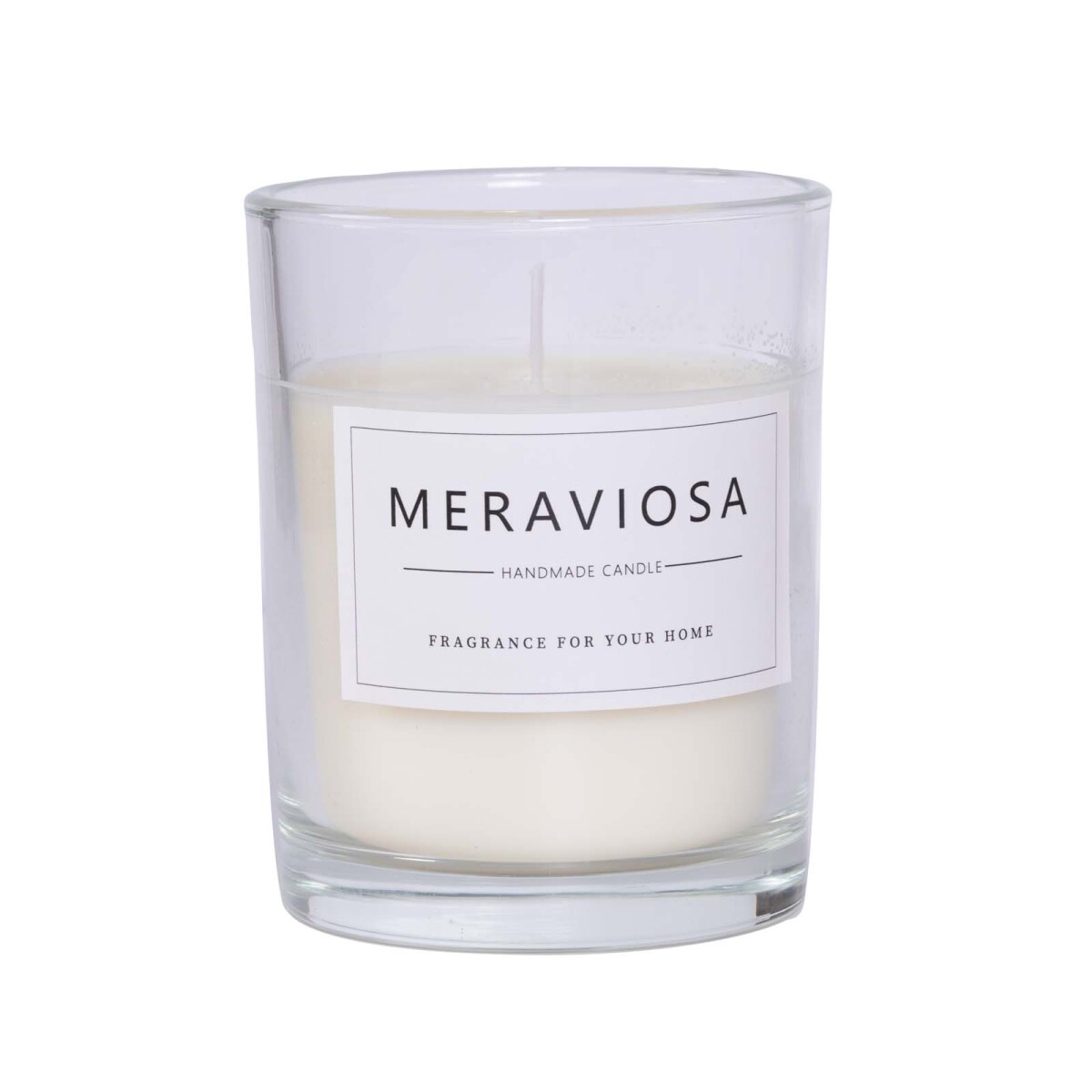 VELA AROMÁTICA - VIDRIO-Y-PARAFINA BLANCO A028 