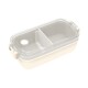 Bento box doble división beige
