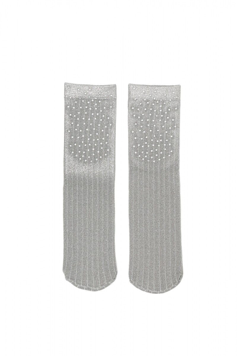 Media Lurex - Plateado 