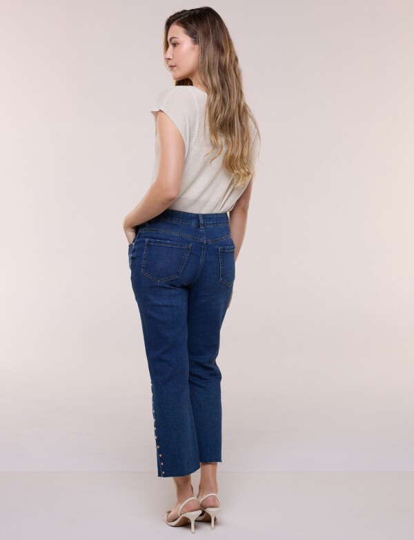 Jean Crop Tachas JEAN