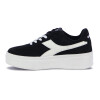 Championes Diadora Plataforma Bamplat Mujer Negro-blanco