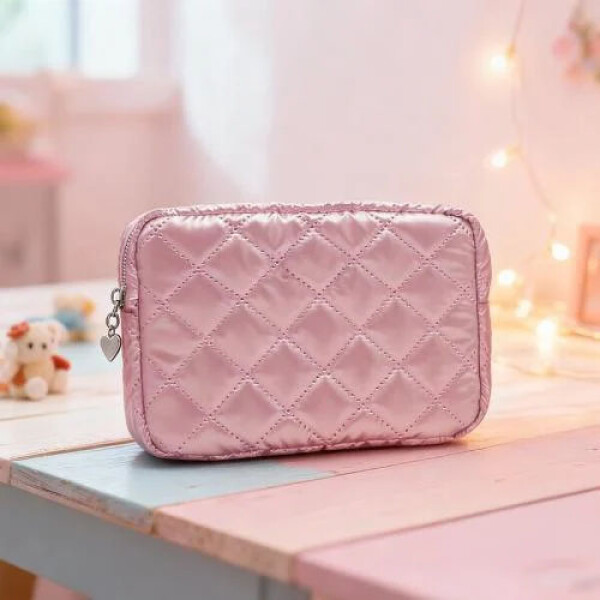 Portacosméticos Puffy rosa