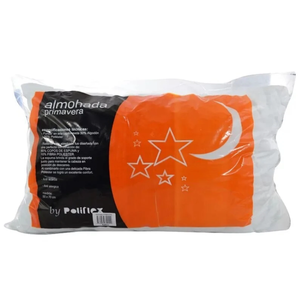 Almohada Poliflex Primavera Capitoneada 50 X 70 