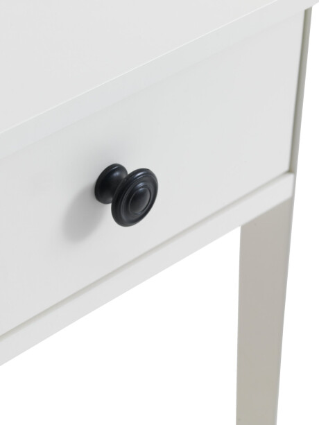 Mesa de luz NORDBY 1 cajón 1 estante blanco Mesa de luz NORDBY 1 cajón 1 estante blanco