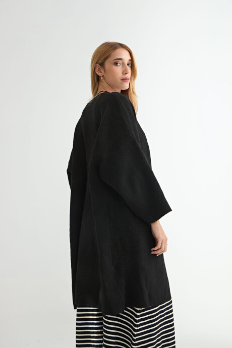 SACO TEJIDO ALHELÍ Negro