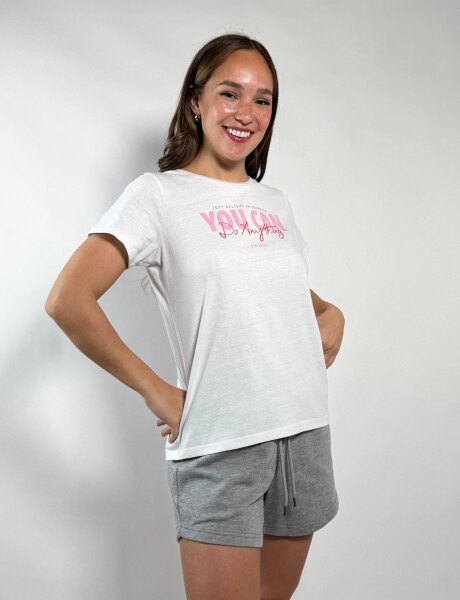 Remera de dama Calu Blanco