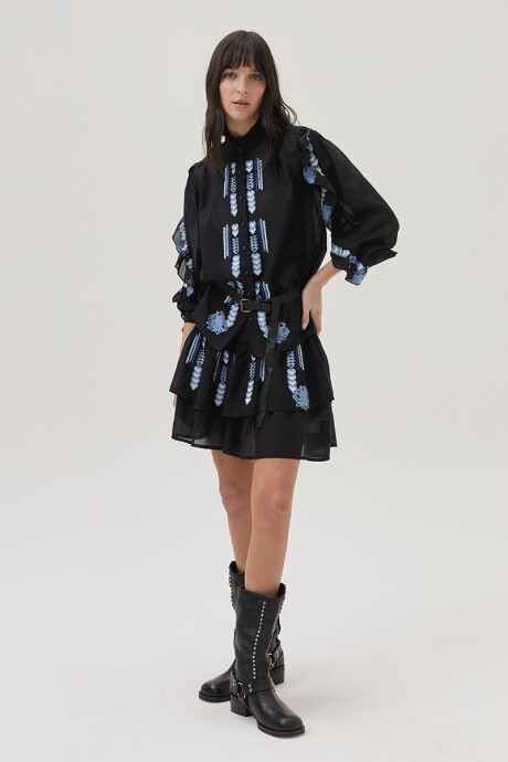 Falda Blossom Negro