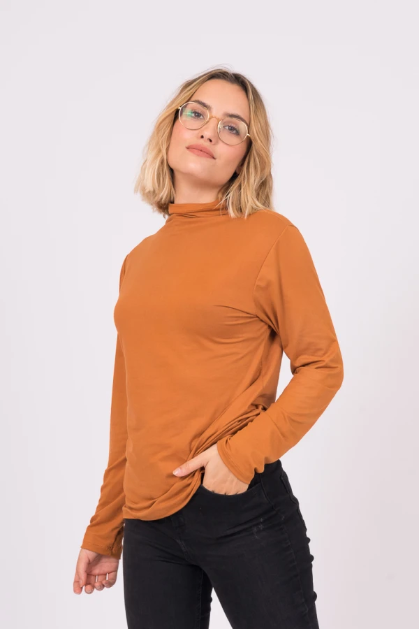Polera Modal Mostaza