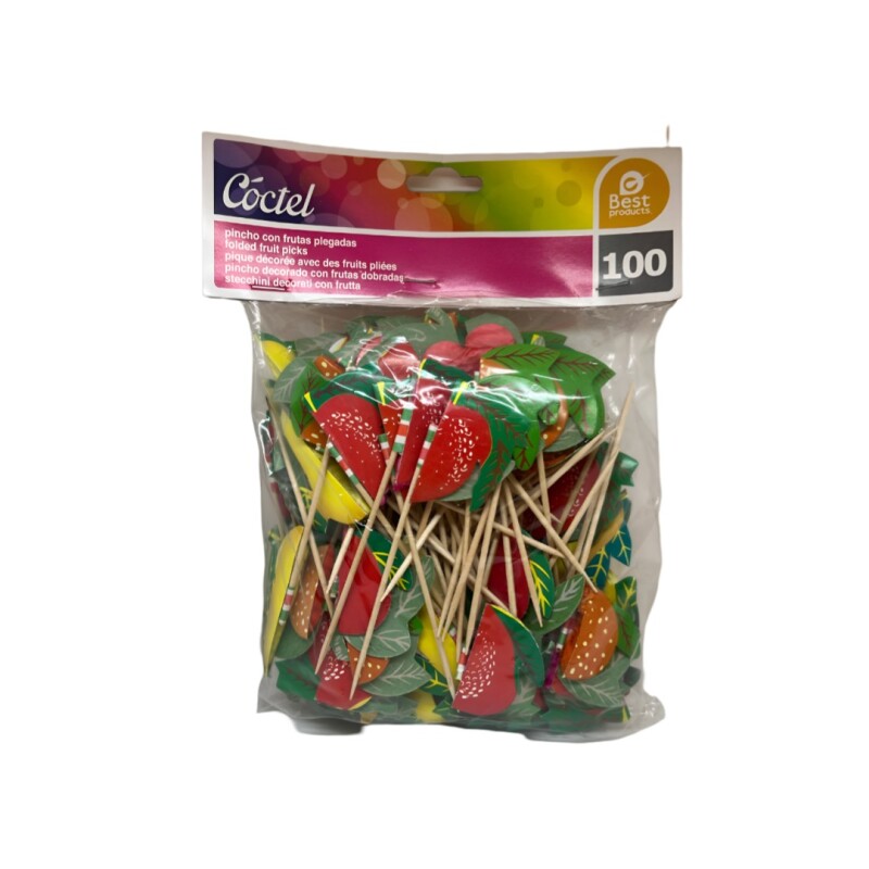 Pincho Frutas Surtidas 10Cm JUIN PINCHO FRUTAS SURTIDAS 10CM