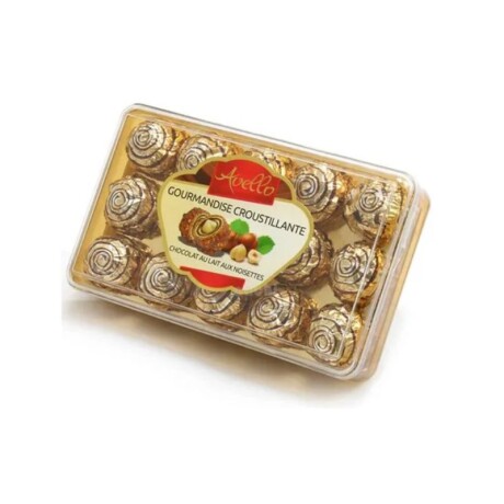 Caja bombones de chocolate y avellanas Avello x15