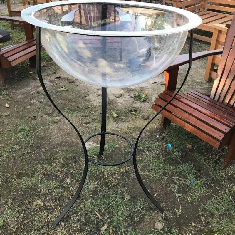 Champagnera Acrílica con Patas de Hierro Champagnera Acrílica con Patas de Hierro