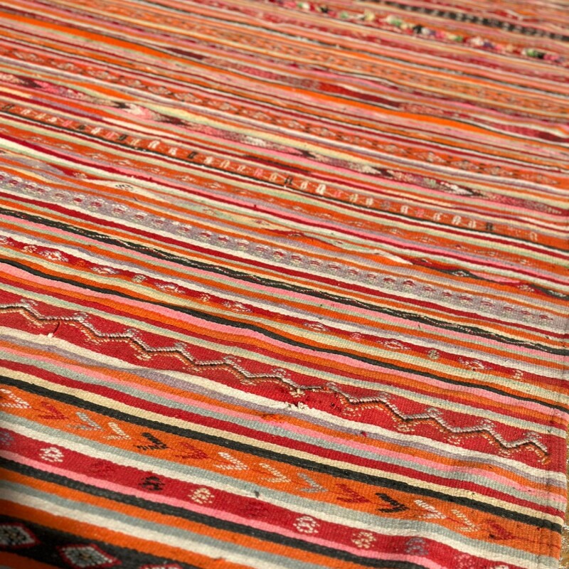 Alfombra killim marroquí multicolor 3,40x1,76 Alfombra killim marroquí multicolor 3,40x1,76