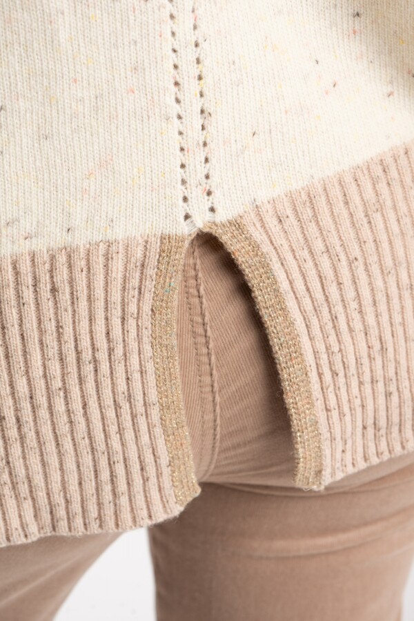 Sweater Lana Color Block Vison