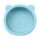 Bowl Tazón Irrompible Diseño Oso p/ Comida Bebé en Silicona Celeste