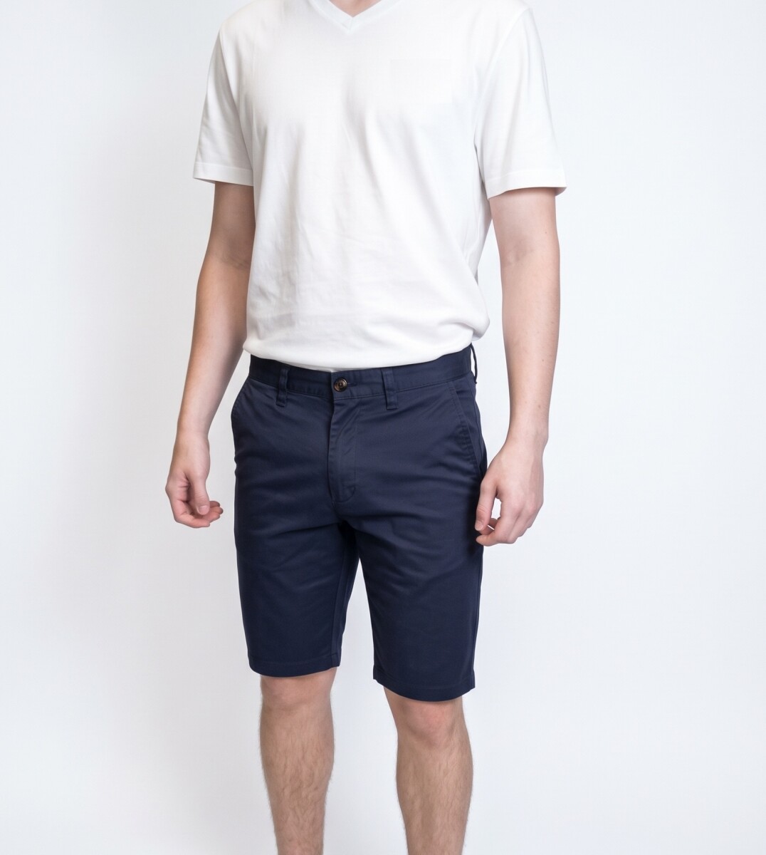 Bermuda Flat Algodón V27 - Navy 