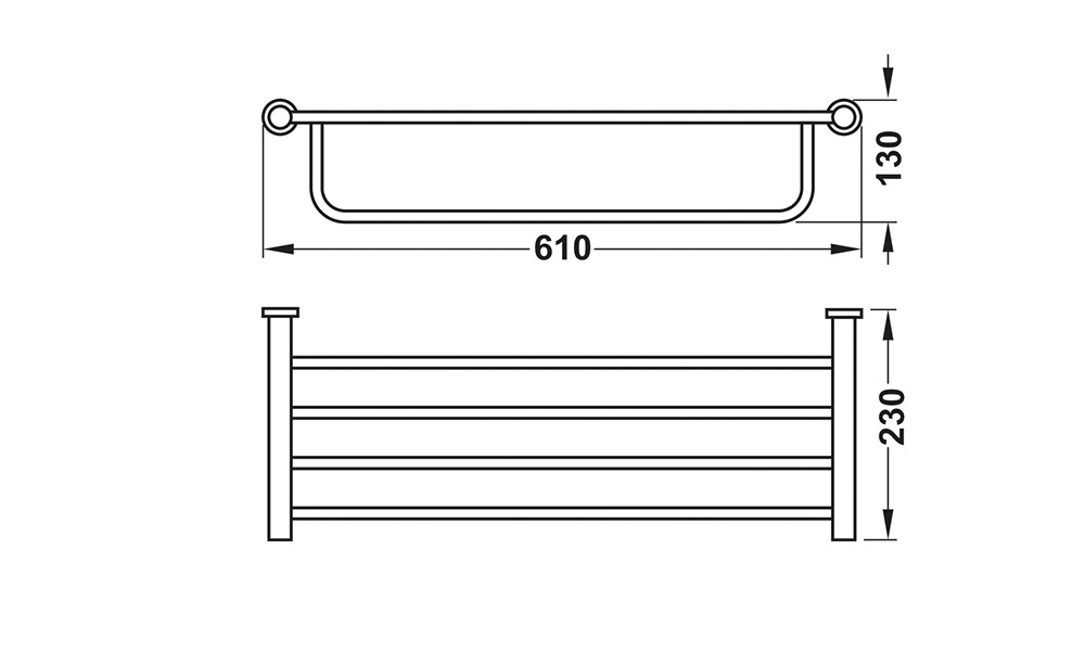 Estante toallero 980.62.122 Estante Toallero 980.62.122