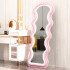 Espejo Ondulado Con Luz Led Led-m-01 ROSADO