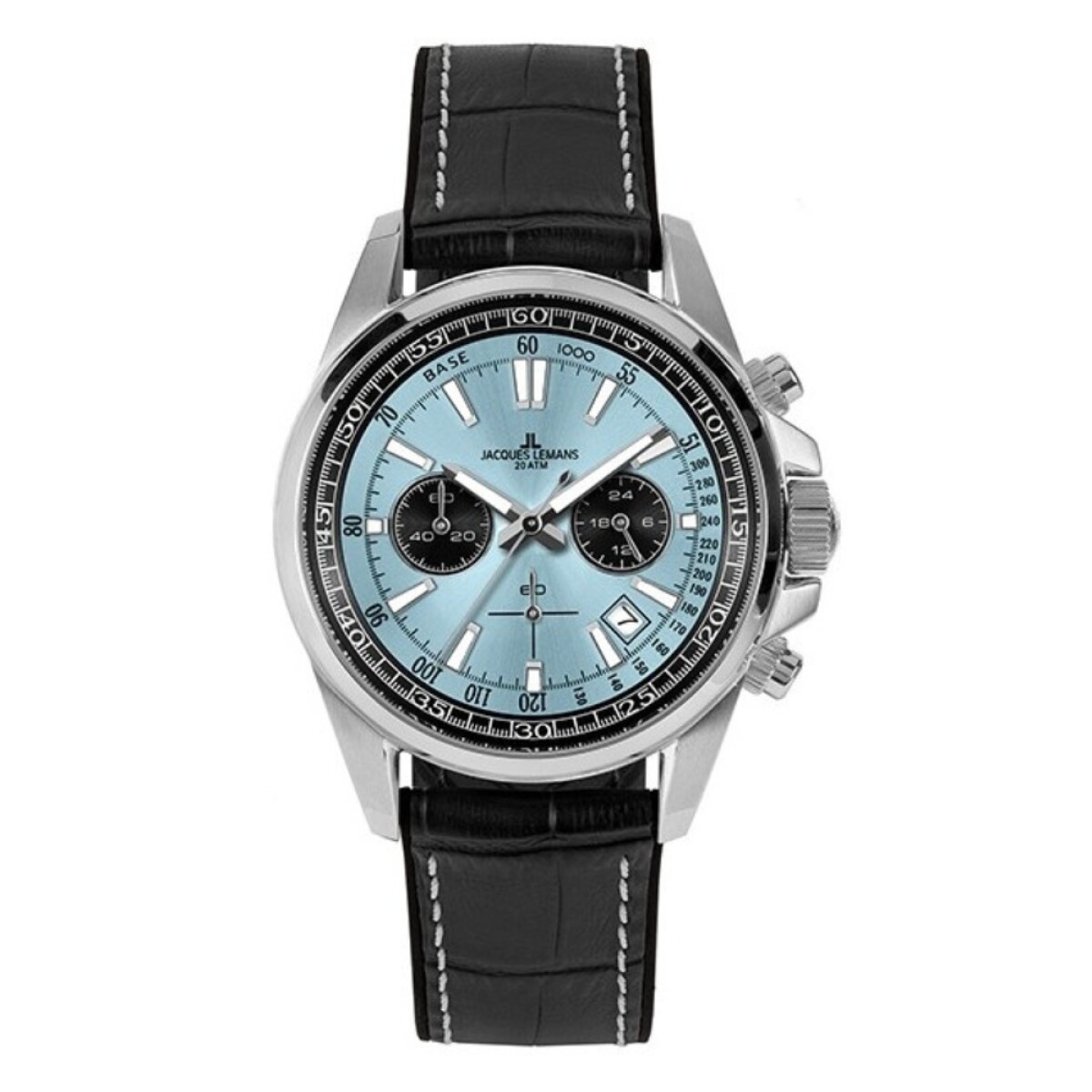 Reloj Jacques Lemans 1-2117r Para Hombre Con Cronógrafo Y Correa De Cuero 