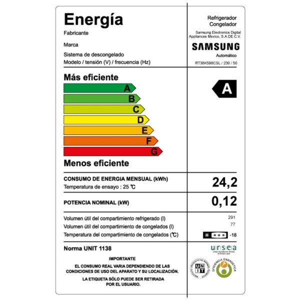 Heladera Freezer Samsung Rt38k598csl HELADERA SAMSUNG RT38 DISPENSADOR AP