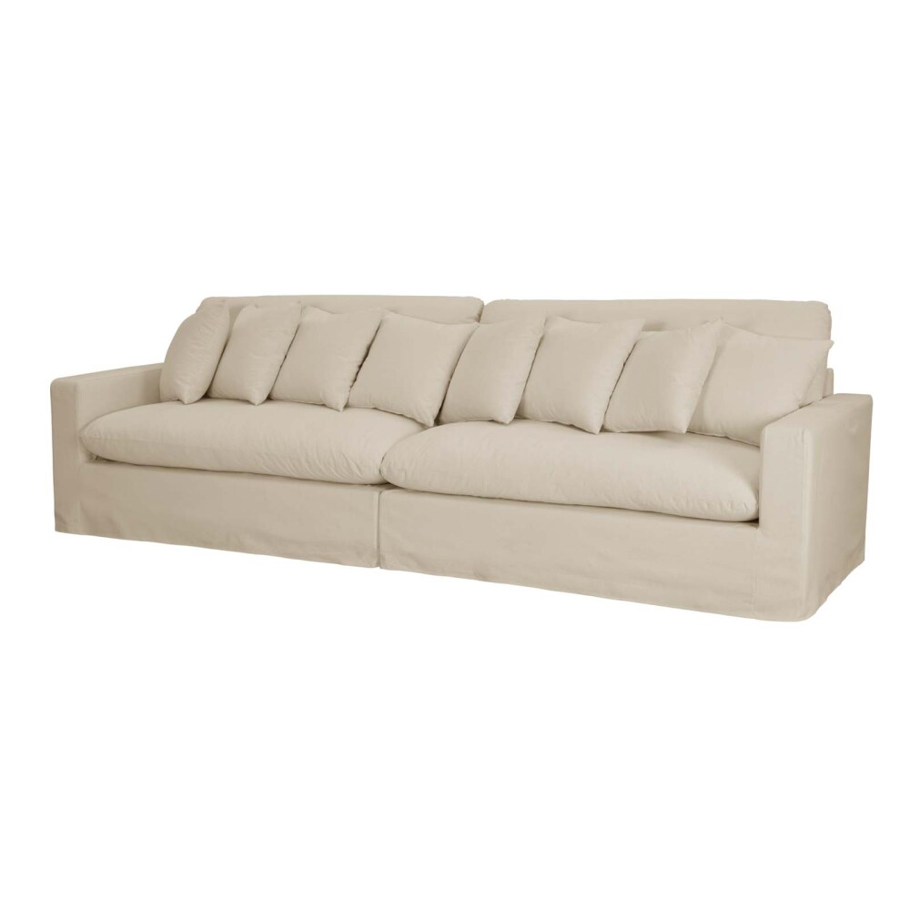 SOFÁ 4 CUERPOS TELA NATURAL-BEIGE MARBELLA BEIGE