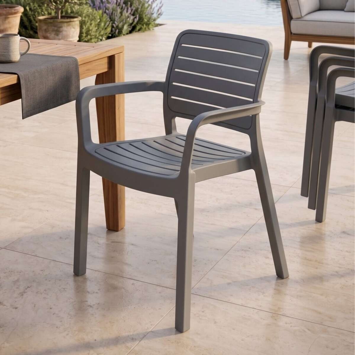 Silla de Exterior Miami - Negro 